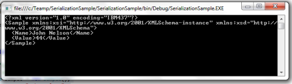 XMLSerializer.Serialize Output